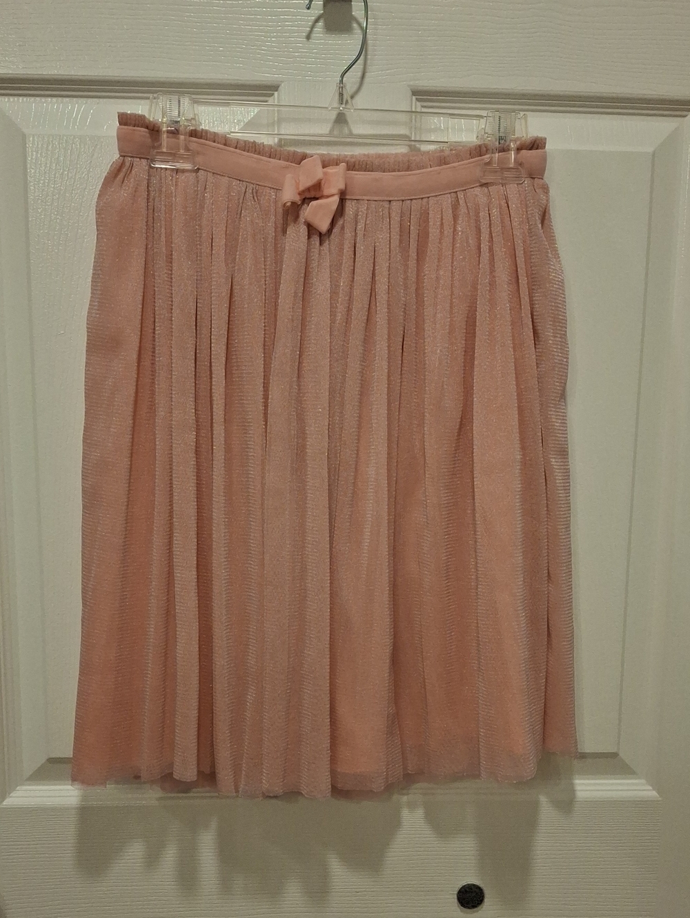 Cherokee Blush Pink Pleated Tulle Skirt. XL 14-16